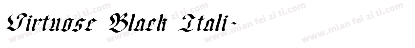 Virtuose Black Itali字体转换